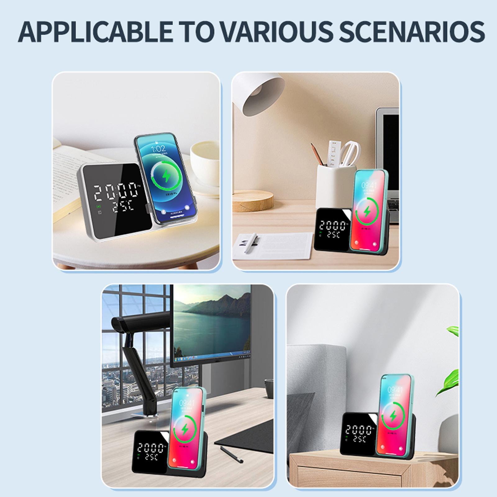 Alarm clock quickly charging Black