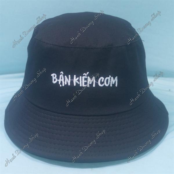 Set Nón Cặp Bucket & Cap Bận Kiếm Cơm (BKC01);(BKM01) - Combo Bận Kiếm Cơm