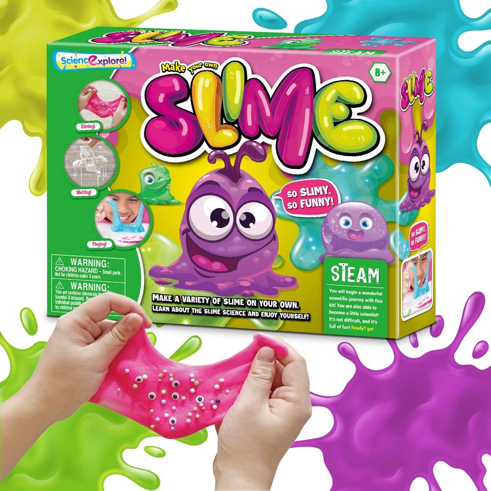 Đồ chơi tự làm Slime DIY thủ công cho bé - Chất nhờn ma quái handmade vui nhộn.'