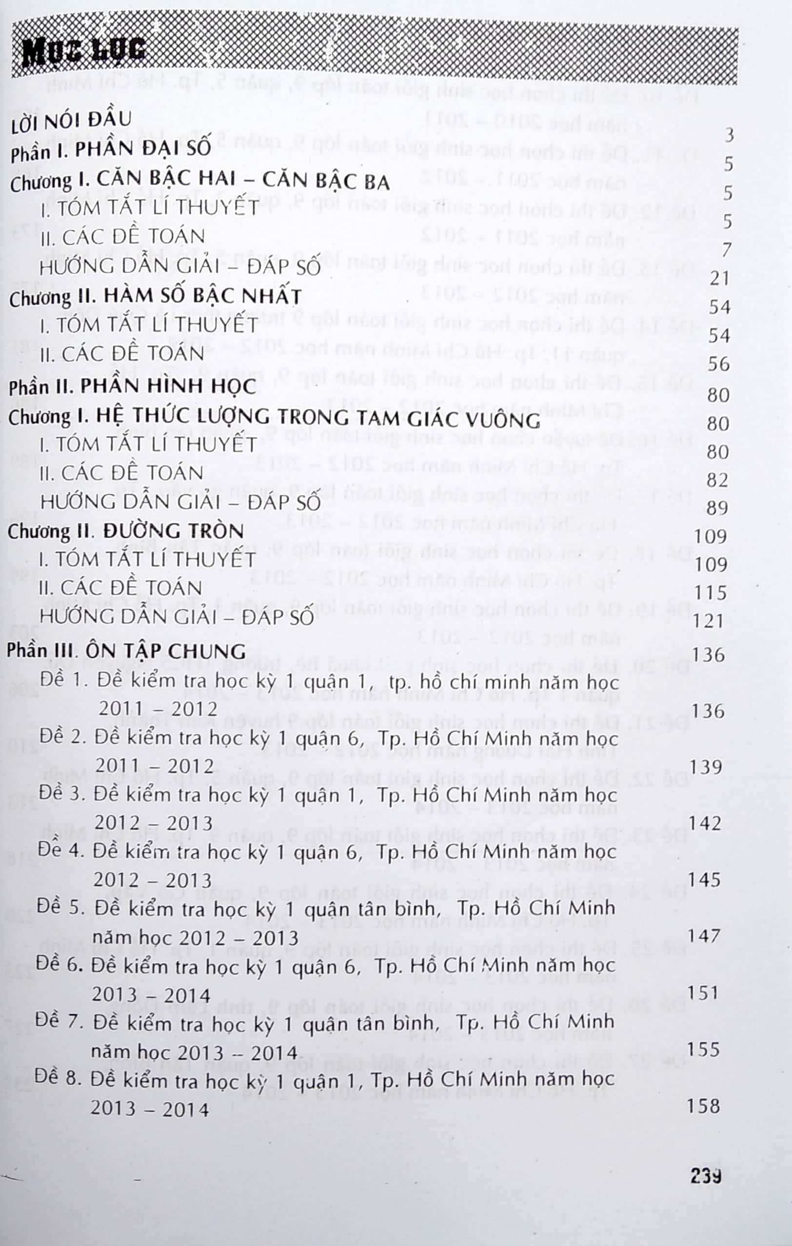 Cũng Cố Và Ôn Luyện Toán 9 - Tập 1