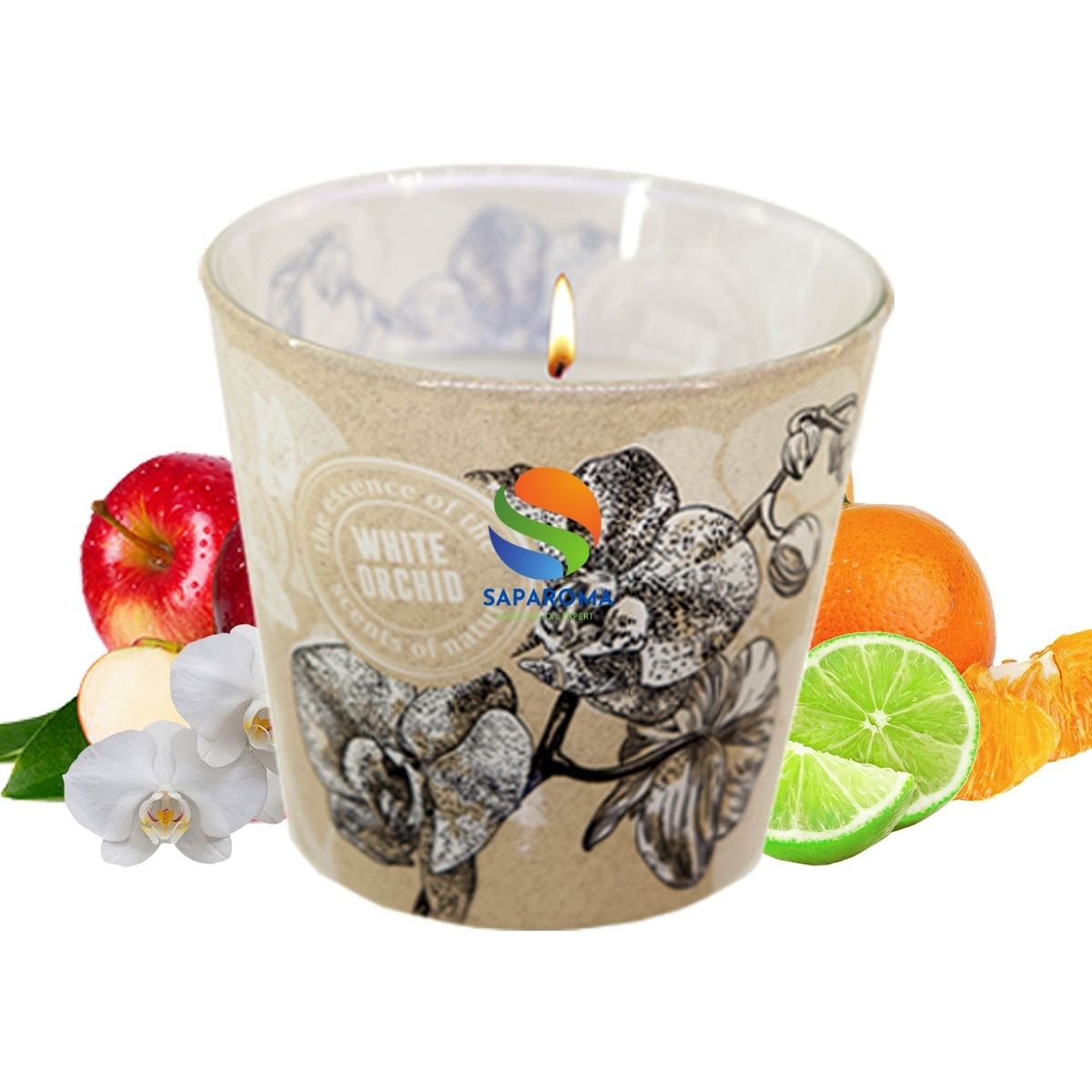 Ly nến thơm tinh dầu Bartek Orchid 115g QT00664 - lan hồ điệp, nến trang trí, thơm phòng, thư giãn, hỗ trợ khử mùi (giao mẫu ngẫu nhiên)