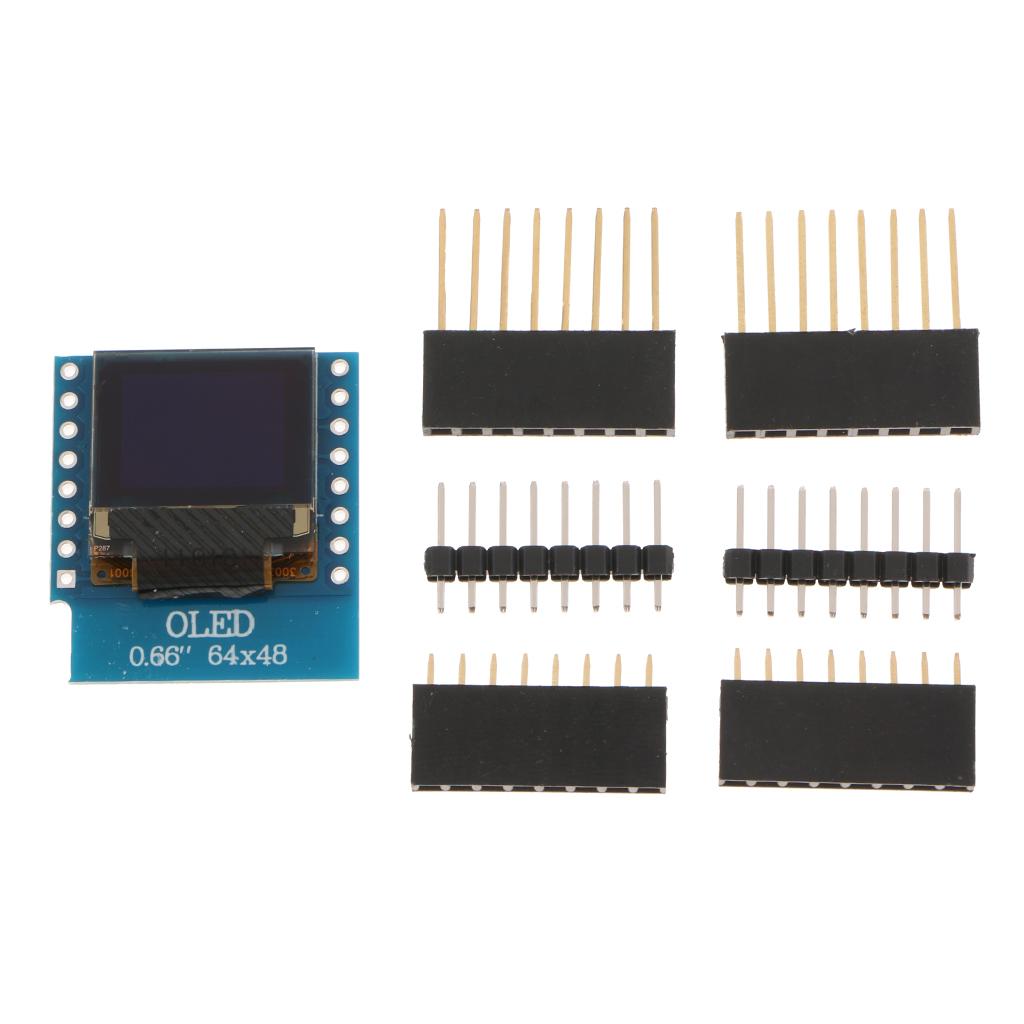 Mini SSD1306 0.66 IIC 64x48 OLED MÀN HÌNH LCD Màn Hình Hiển Thị LED MODULE cho Arduino