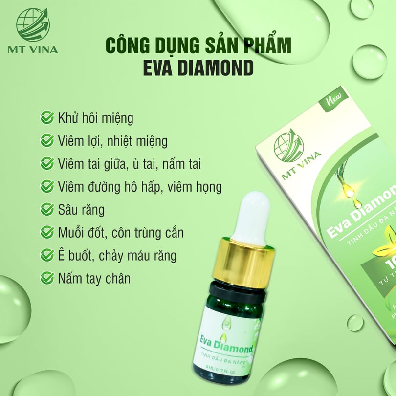 Tinh Dầu Đa Năng Eva Diamond - Giải Pháp Cho Vấn Đề Răng Miệng