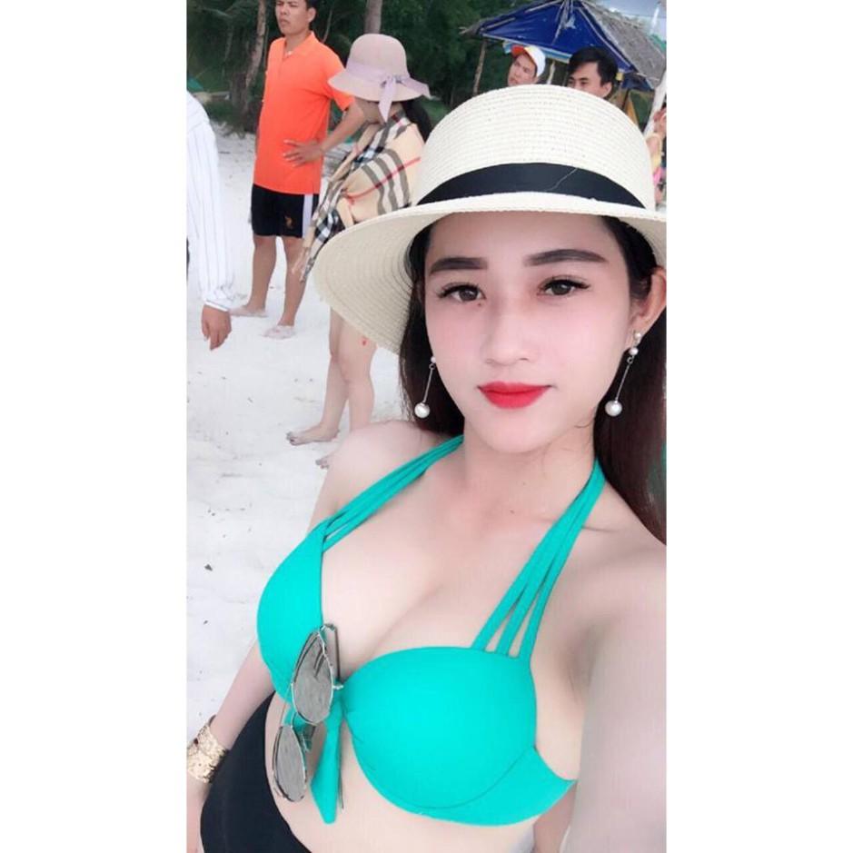 Bikini 2 Mảnh nơ xanh ngọc ( Ảnh chụp thật)