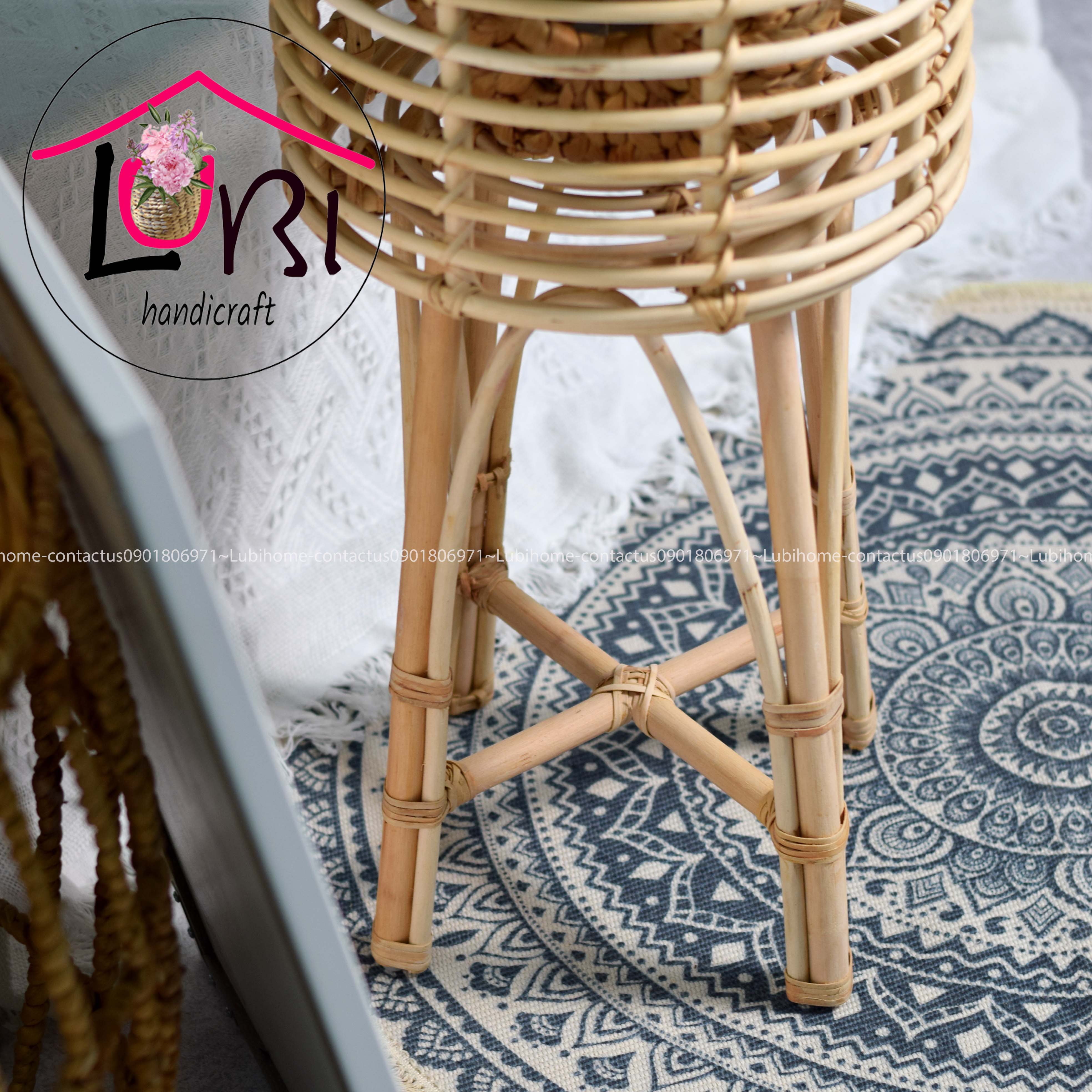Lubihandicraft - Stand mây đựng cây cảnh cao cấp - tinh tế, sang trọng