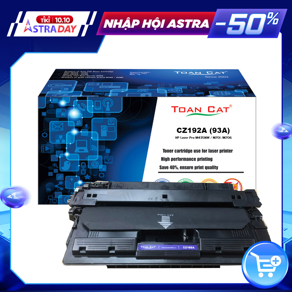 Hộp mực in Toàn Cát - CZ192A -HP 93A dùng cho máy in HP Laser Pro M435NW / M701 /M706 - HÀNG CHÍNH HÃNG