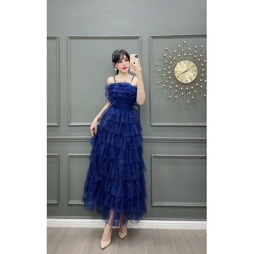 Đầm váy nữ xếp tầng kết cúp có 5 màu