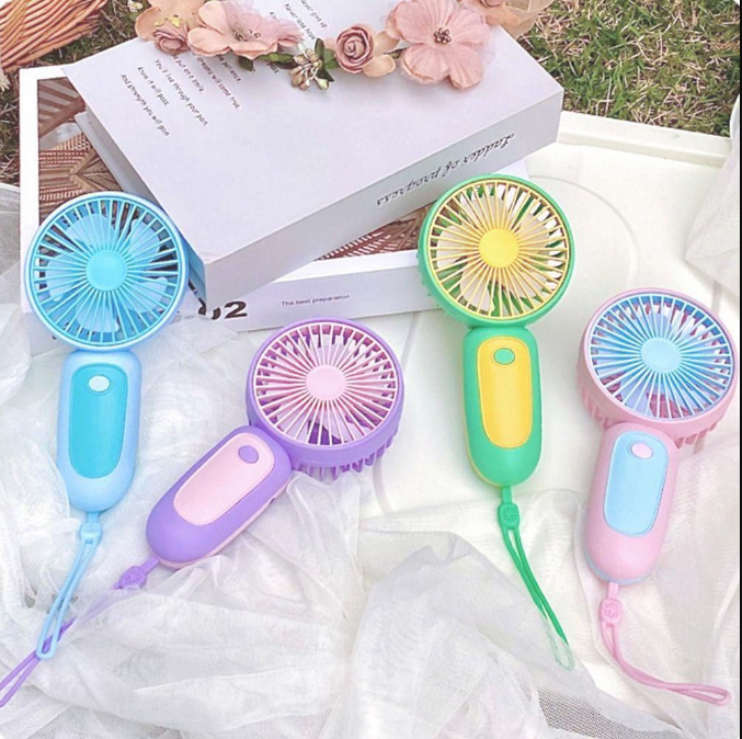 Quạt cầm tay mini sạc điện - Quạt mini cầm tay - Quạt tích điện mini sạc USB Handheld Fan nhỏ gọn, tiện lợi