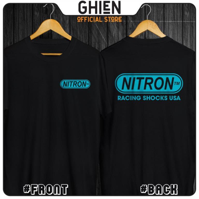 Áo thun in hình racing biker Nitron nam nữ tay ngắn - xưởng may giá rẻ