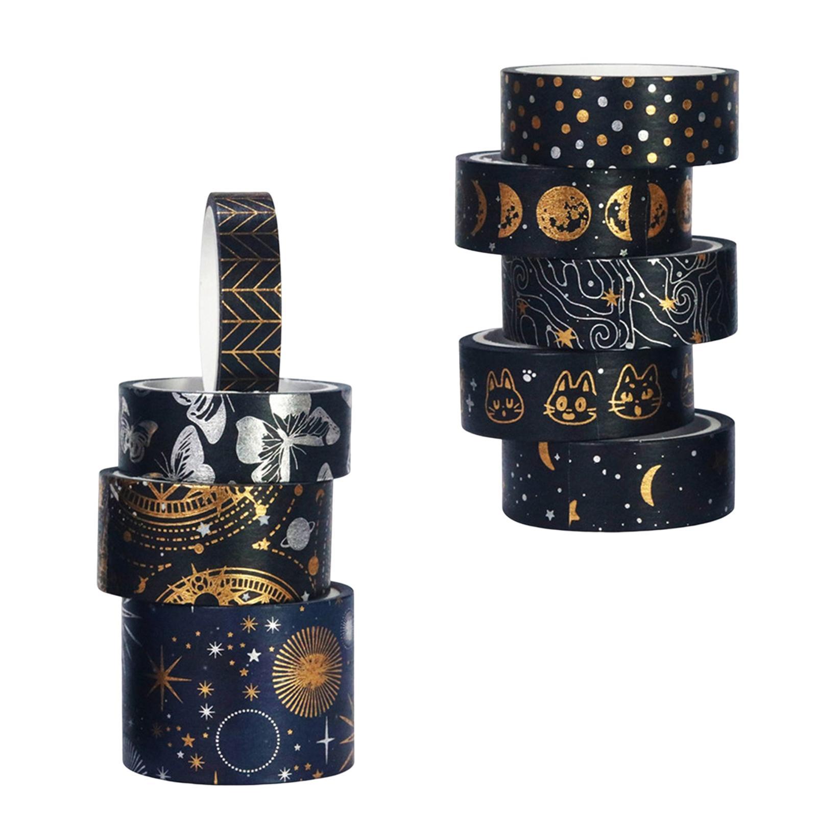 9Pcs Washi Tape Set Decorative Masking Tape for Planners DIY Craft Album