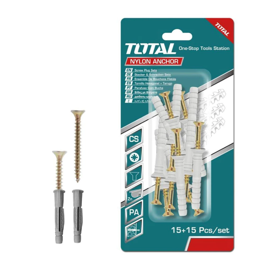 BỘ TẮC KÊ NEO SIZE 3.5X50MM-5.0X90MM TOTAL  - HÀNG CHÍNH HÃNG
