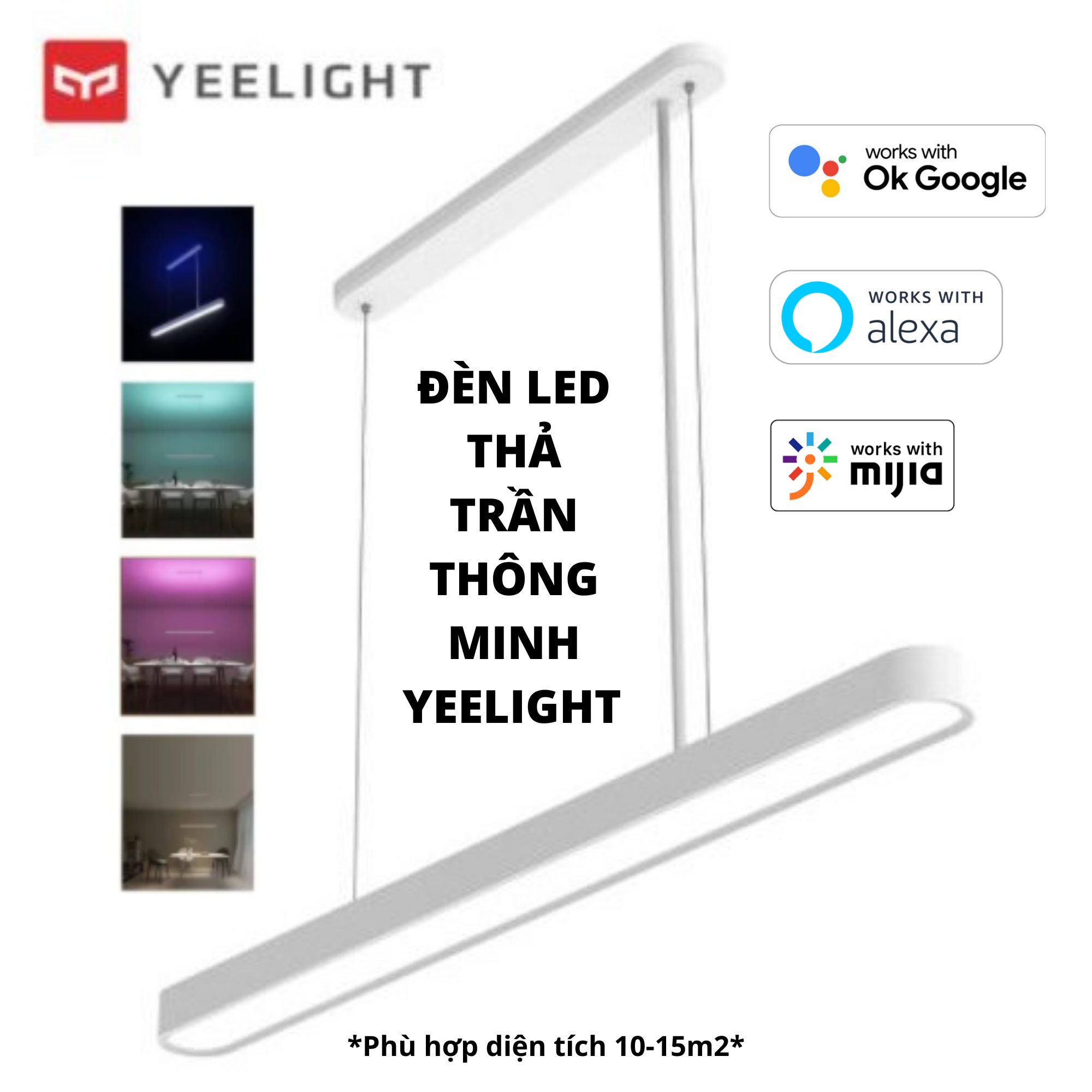 Đèn Led Thả Trần Thông Minh Xiaomi Yeelight Yldl01Yl Bản Quốc Tế - Hàng Chính Hãng