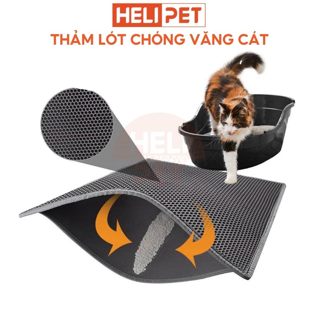 Thảm Lót Chống Văng Cát Cho Máy Vệ Sinh Tự Động Cho Mèo, Máy Dọn Phân Cho Mèo Petree Minion, Petkit- HeLiPet