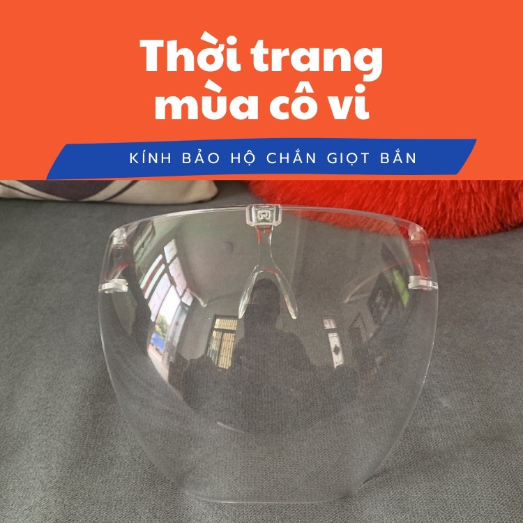 Kính bảo hộ trong suốt Chống giọt bắn, gió, bụi ... khi đi xe máy