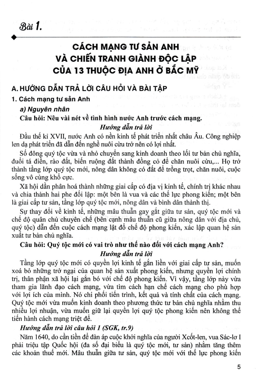 Hướng Dẫn Trả Lời Câu Hỏi Và Bài Tập Lịch Sử Lớp 8 _HA