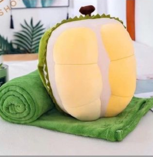 Gối Mền 3 Trong 1 Hình Trái Sầu riêng chăn dài 1m1 x 1m6