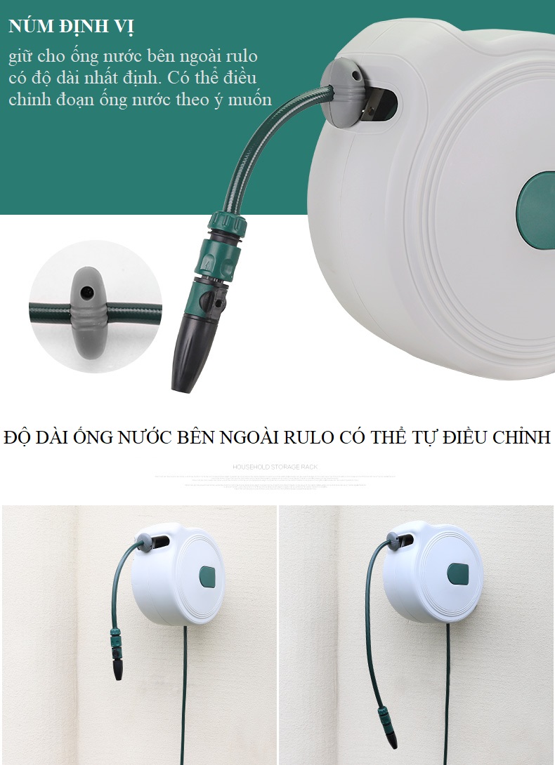 Rulo thu cuộn ống nước tự động 15M NBW15