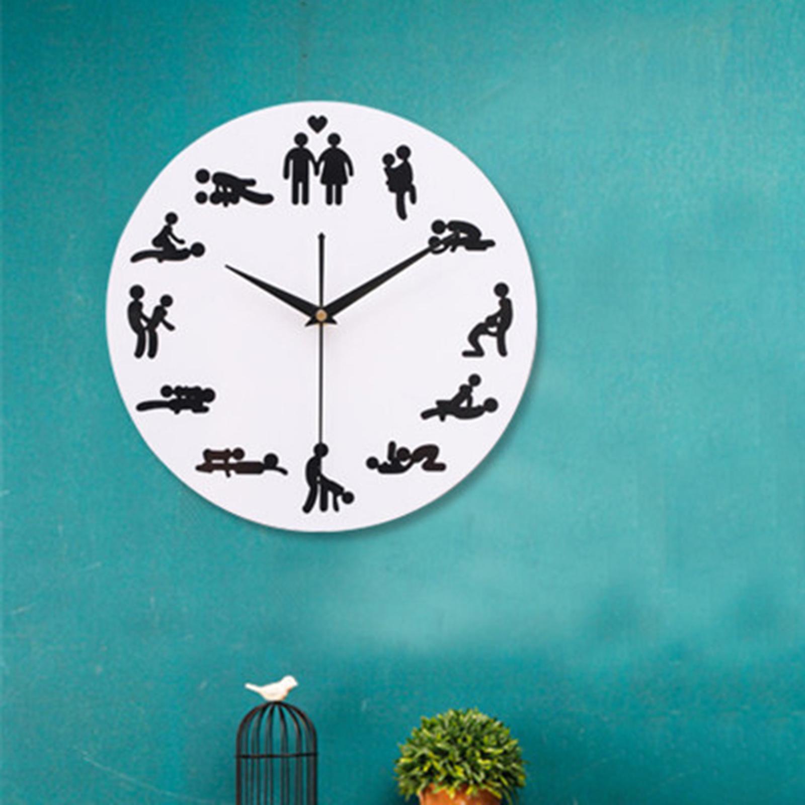 Silent Wall Clock Sex Positions Wall Decor Clock Wall Watch for Living Room