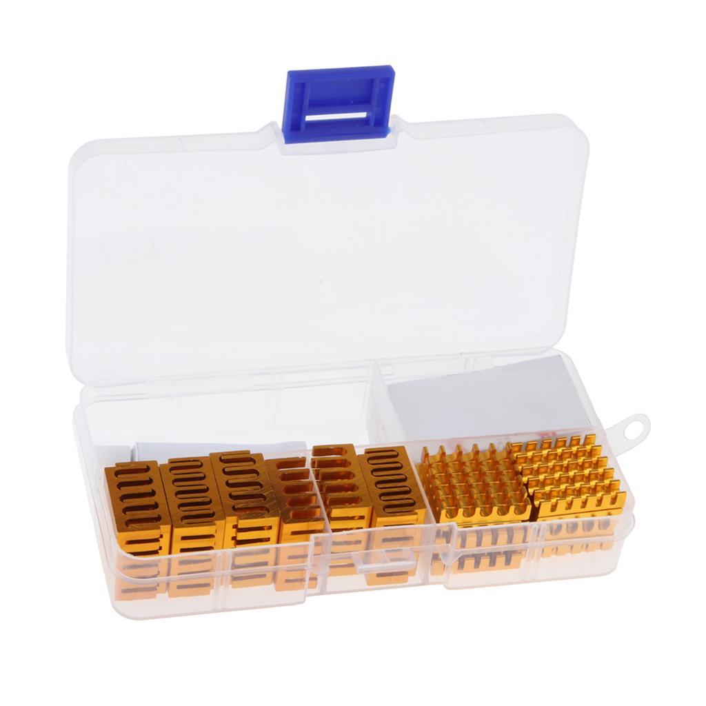 20pcs Small Heatsink Kit Cooler Heat Sink Set for Cooling CPU GPU VGA RAM