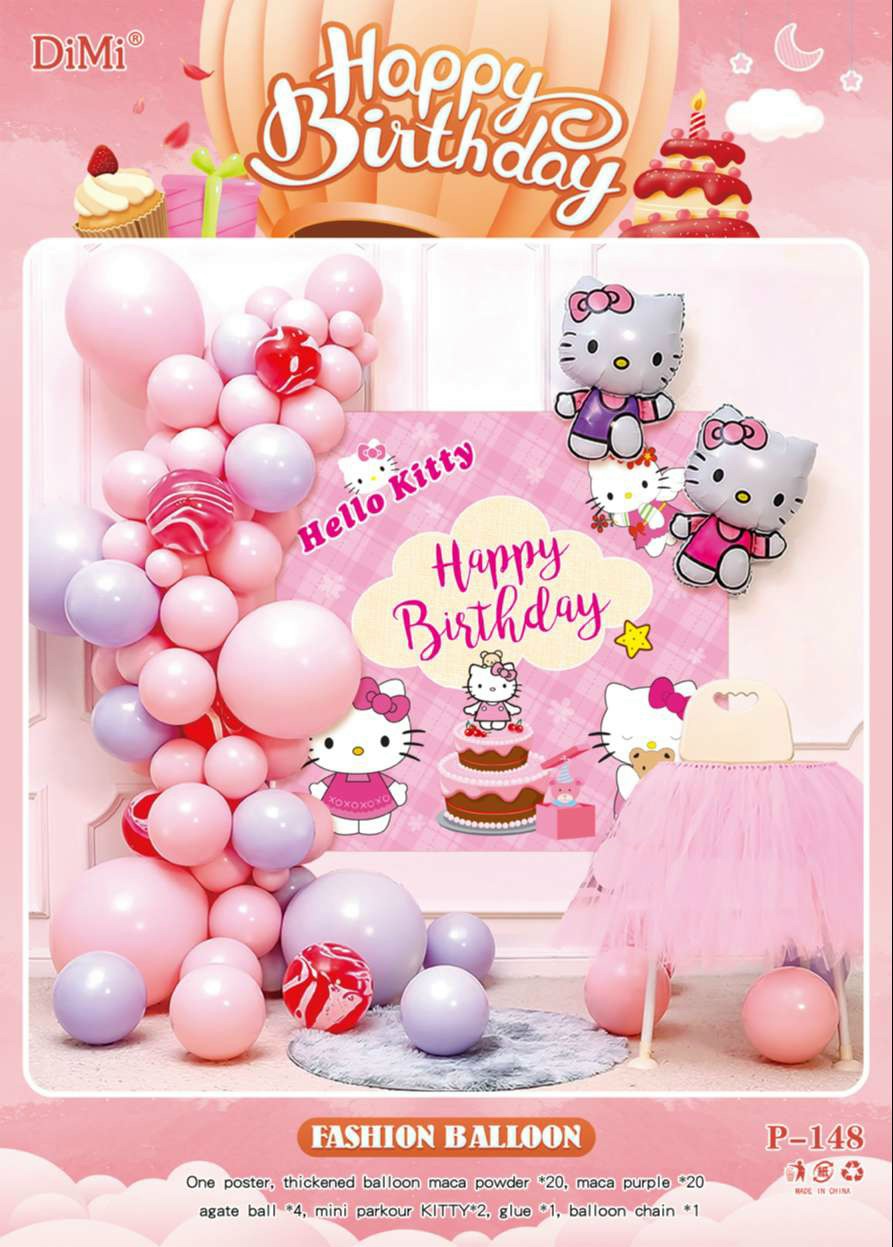 Bộ Trang Trí Sinh Nhật Kitty 2021 Mới –P148