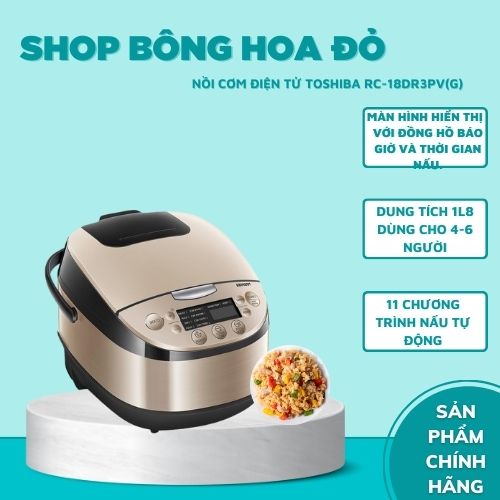 Nồi Cơm Điện Tử Toshiba RC-18DR3PV(G) - Hàng chính hãng