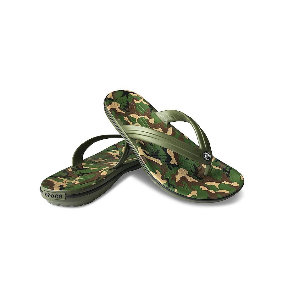 Dép xỏ ngón Unisex Crocs Crocband Printed