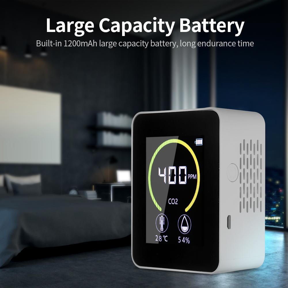 Air Monitor CO2 Carbon Dioxide Detector Greenhouse Warehouse Air Quality Temperature Humidity Monitor Fast Measurement