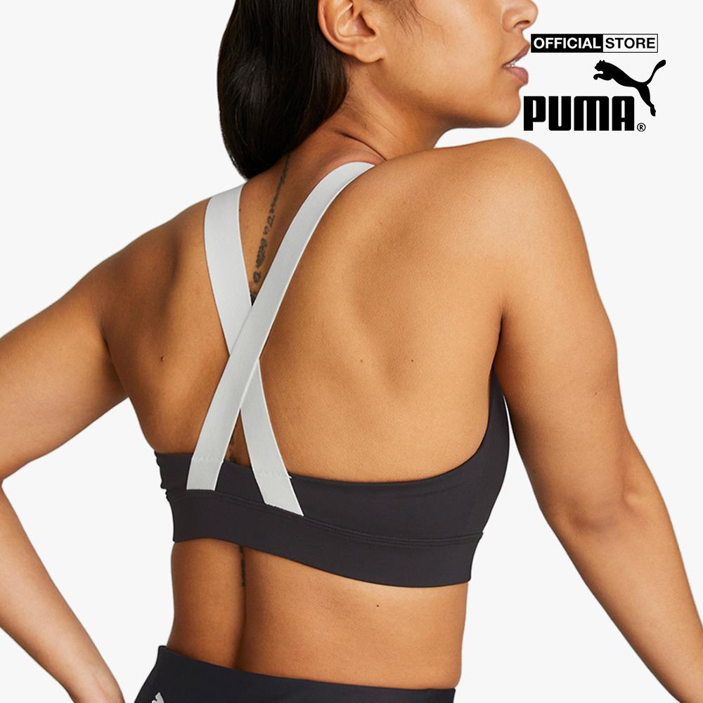 PUMA - Áo bra thể thao nữ Fit Mid Impact 522192-01