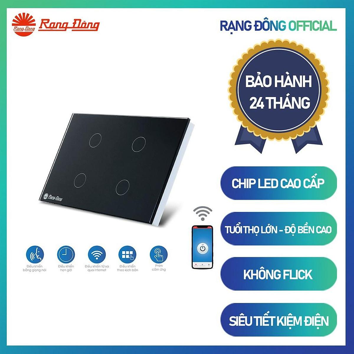 Công tắc cảm ứng Rạng Đông âm tường Model RD SW.1 | RD SW.2 | RD SW.3 | RD SW.4 - 1 nút bấm