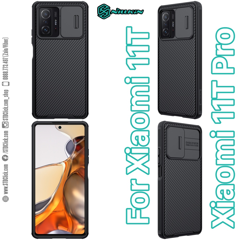 ỐP LƯNG DÀNH CHO ĐIỆN THOẠI XIAOMI 11T - 11T PRO NILLKIN CAMSHIELD PRO BẢO VỆ CAMERA