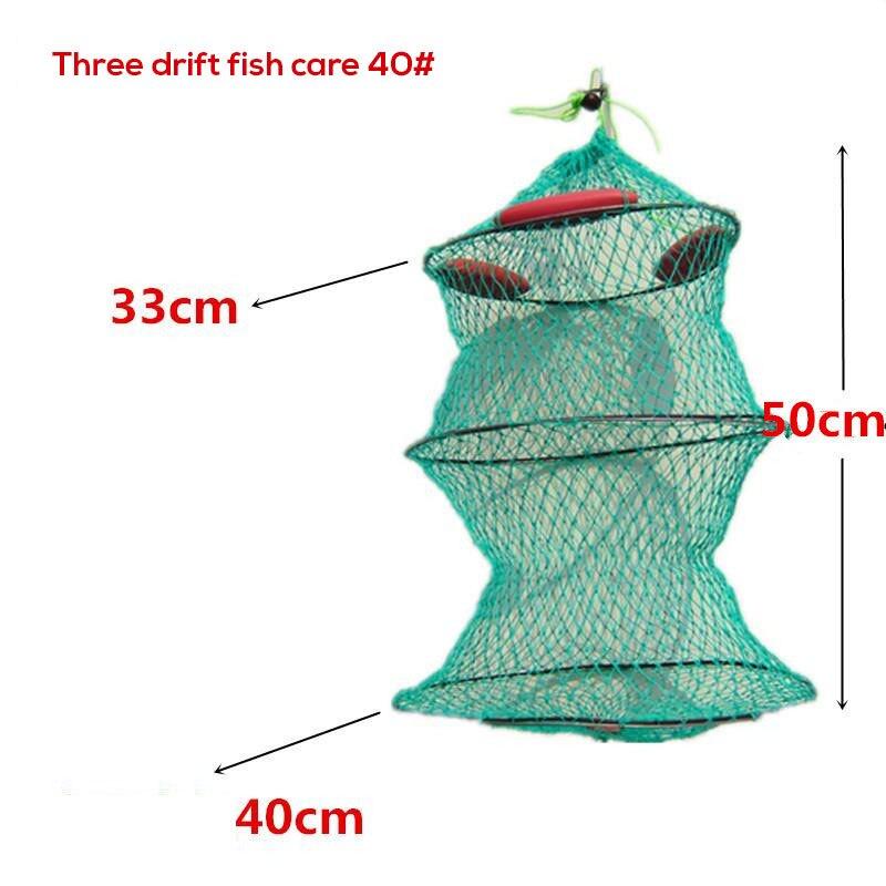 Automatic Floating Fishing Net Cage Folding Crab Crawdad Shrimp Minnow Bait Trap Cast Fish Net Portable Foldable Fishing Network