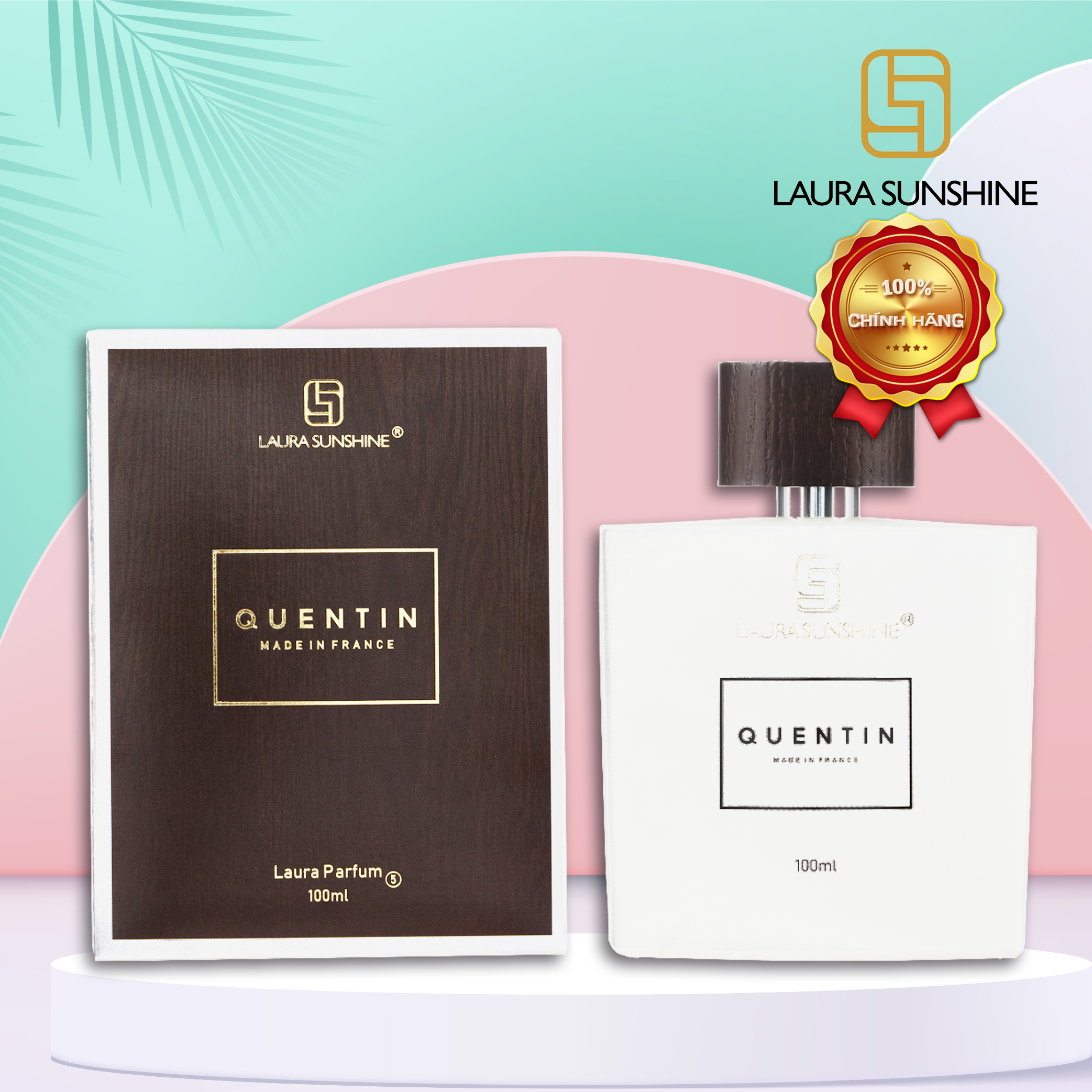 Nước Hoa Nam Laura Sunshine Nhật Kim Anh - No5 - Quentin Paris 100ml 