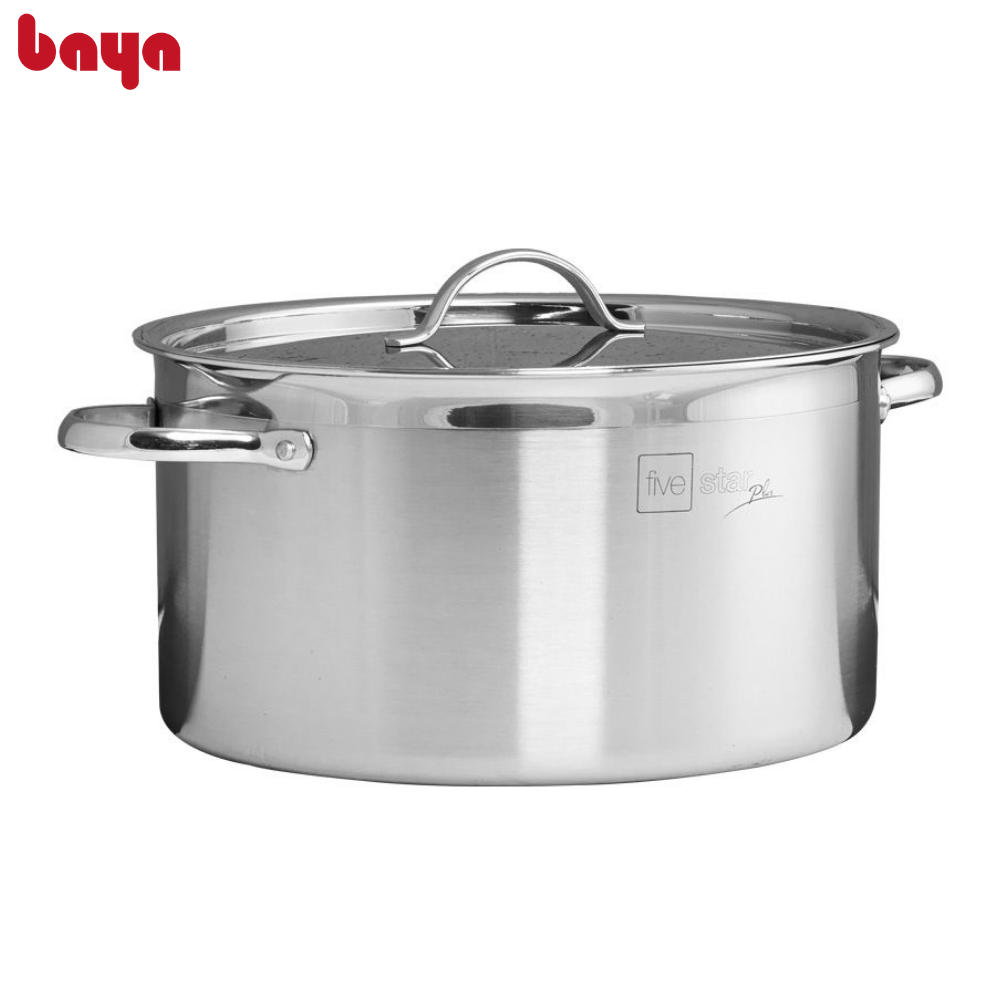 Nồi Inox Kèm Nắp BAYA COOKERY Chất Liệu Inox 3 Lớp Cao Cấp Hấp Thu Và Tản Nhiệt Đều Dùng Cho Mọi Loại Bếp 4012