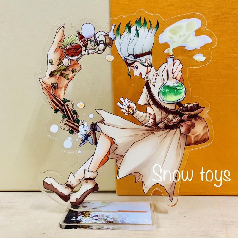 Mô Hình Tượng Standee Acrylic Mica - Dr.Stone - Senku Taiju Yuzuriha Tsukasa Gen Hyoga Ryusui Francois - Dr Stone - 16cm