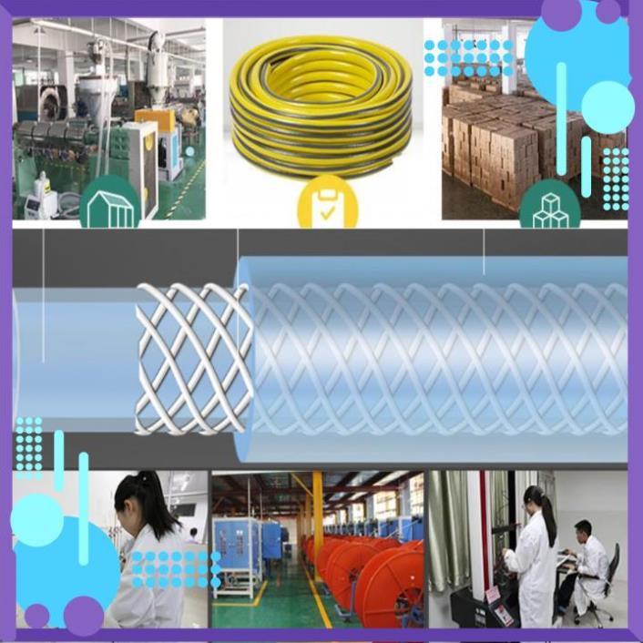 ️ Bộ dây vòi xịt nước rửa xe, tưới cây , tăng áp 3 lần, loại 3m, 5m 206701 đầu đồng,cút,nối nhựa đen+ đai