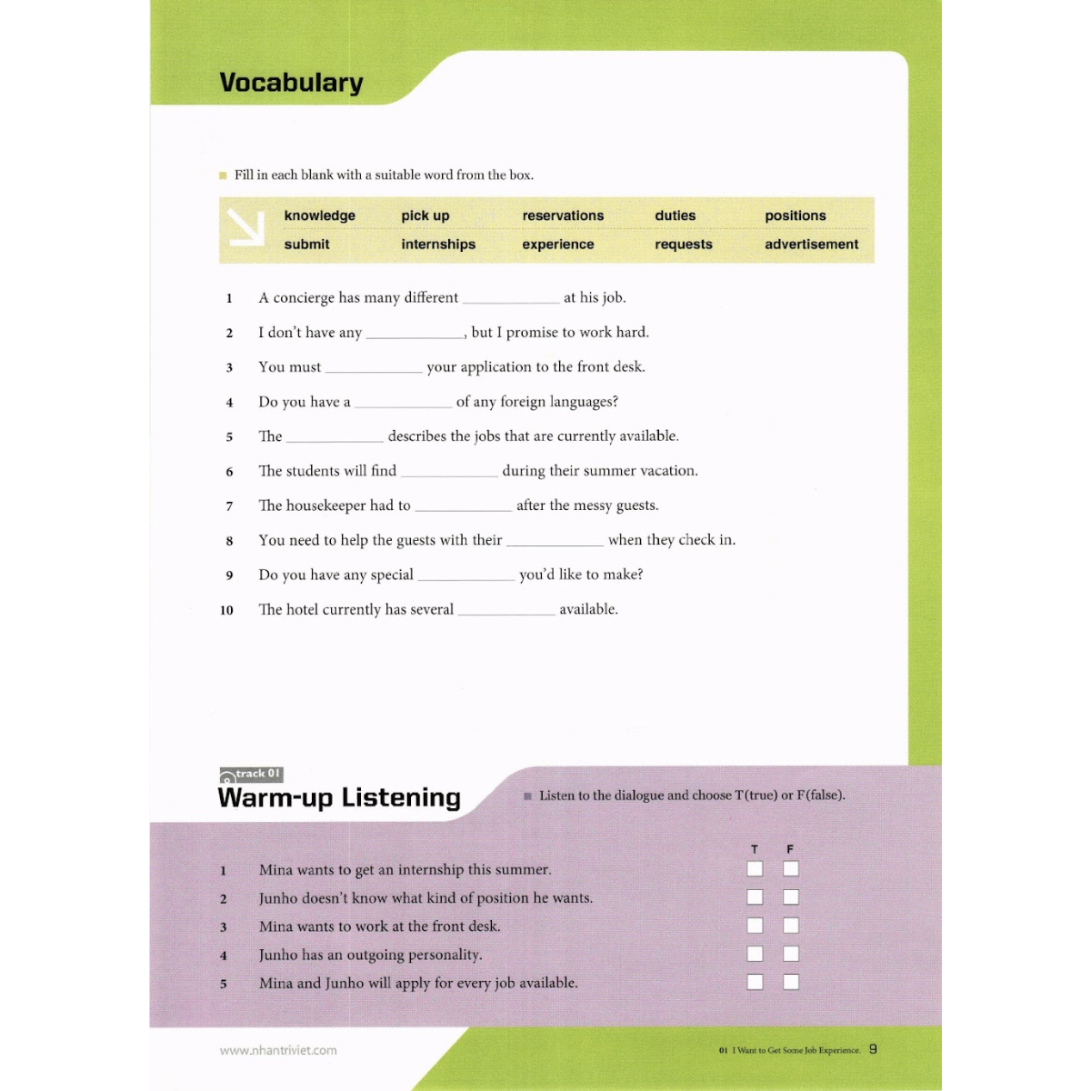 Sách Hospitality - English Communication Your Career