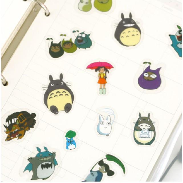 Bịch 60 Miếng Nhãn Dán Sticker Dán Trang Trí Totoro