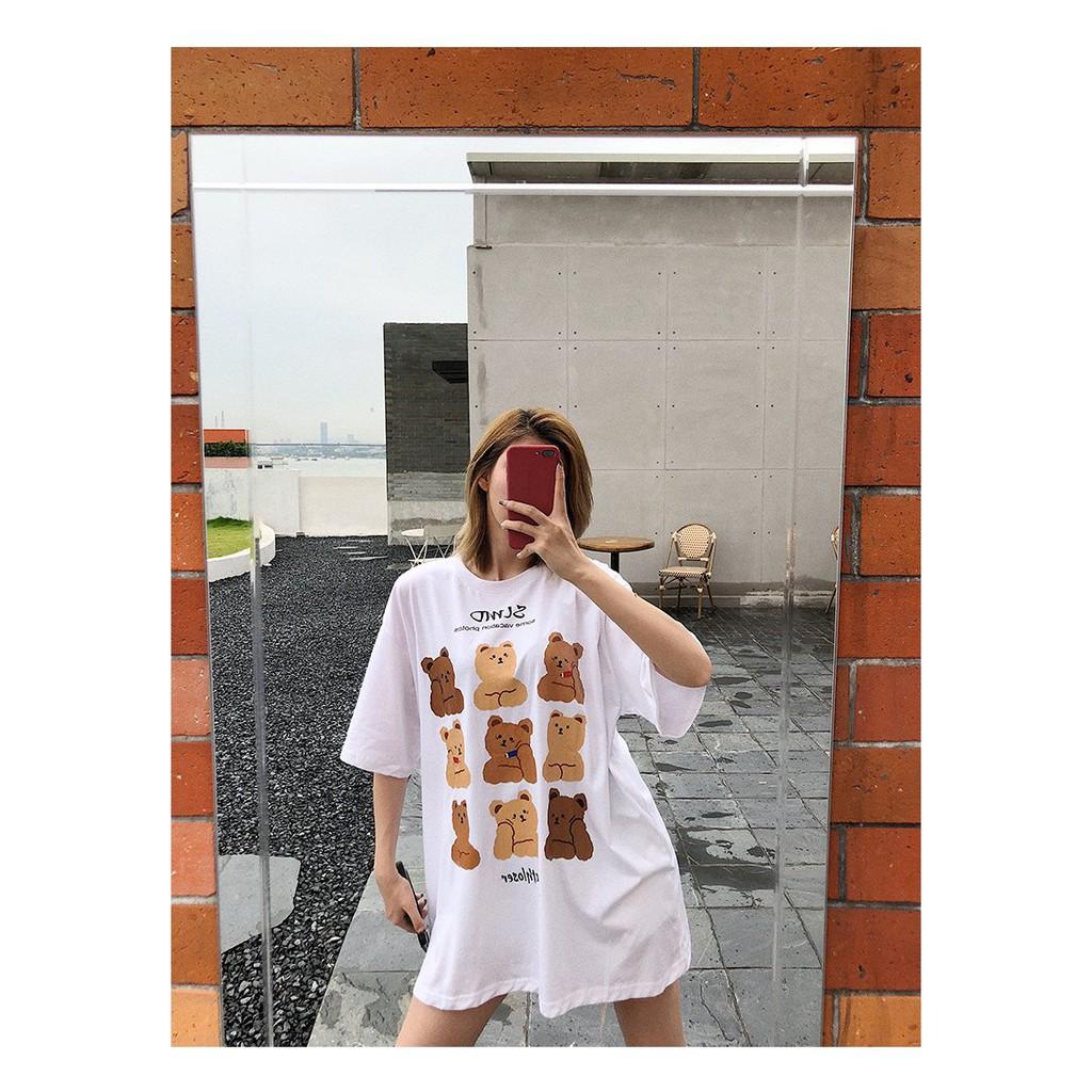 Áo Thun Gấu Nâu Unisex Giấu Quần