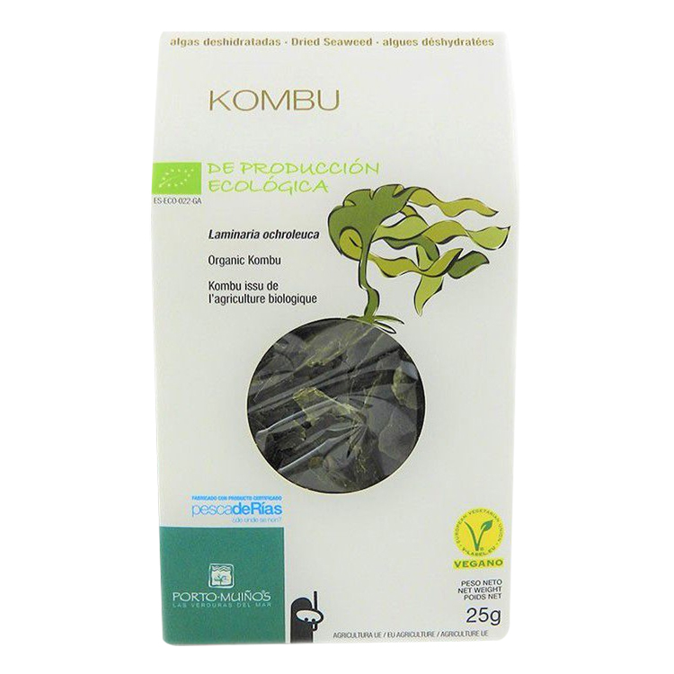 Tảo bẹ Kombu hữu cơ Porto Muinos 25g