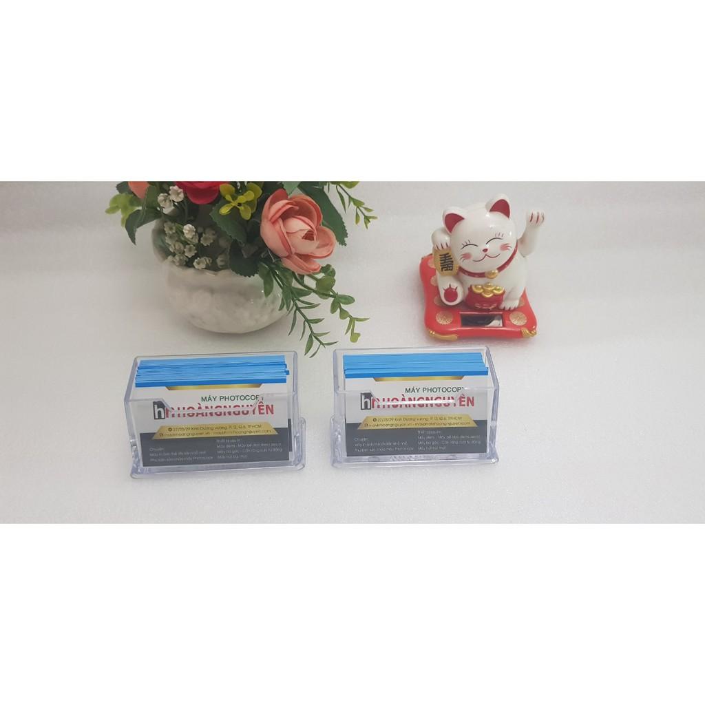 Kệ mica đựng Namecard card visit danh thiếp để bàn làm việc văn phòng