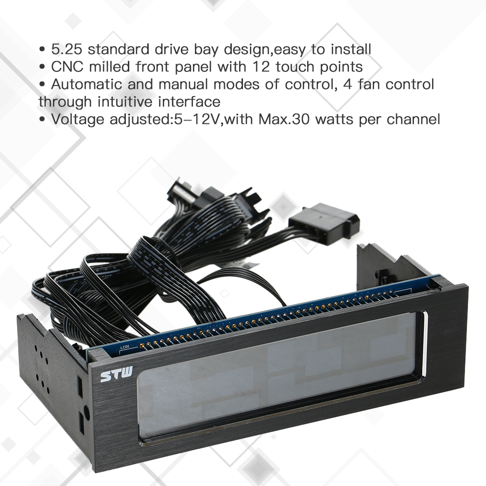 Bộ điều khiển tốc độ quạt STW-5043, điều chỉnh độ sáng và màn hình cảm ứng