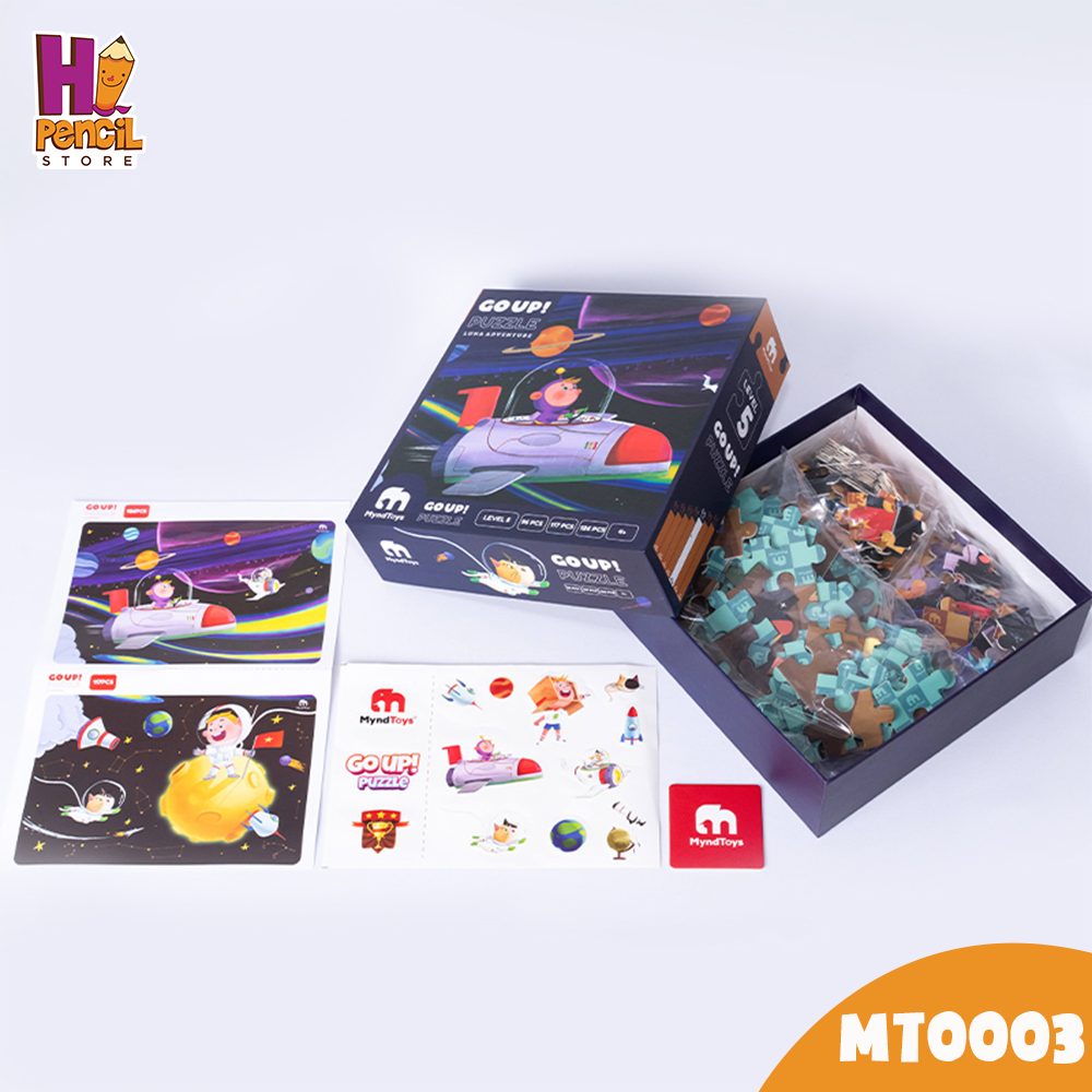 Đồ Chơi Xếp Hình Du Hành Vũ Trụ MyndToys Go up Puzzle - Level 5 - Luna Adventure