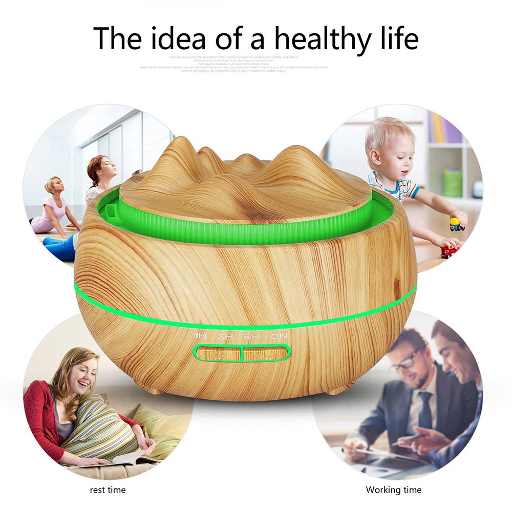 Máy xông tinh dầu, tạo ẩm không khí Aroma Diffuser với 7 đèn LED Nguồn điện 110-220V