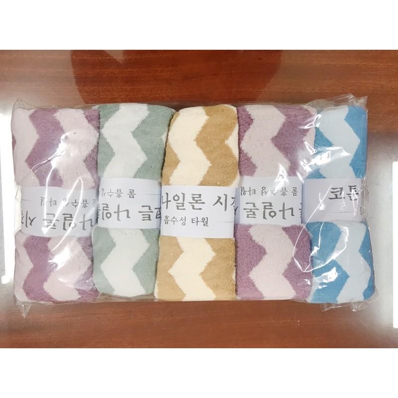 Khăn Mặt, Khăn Gội, Khăn Tắm Lông Cừu Hàn Quốc Siêu Thấm Hút- Bán Lẻ 1 Cái - Khăn Xuất Hàn