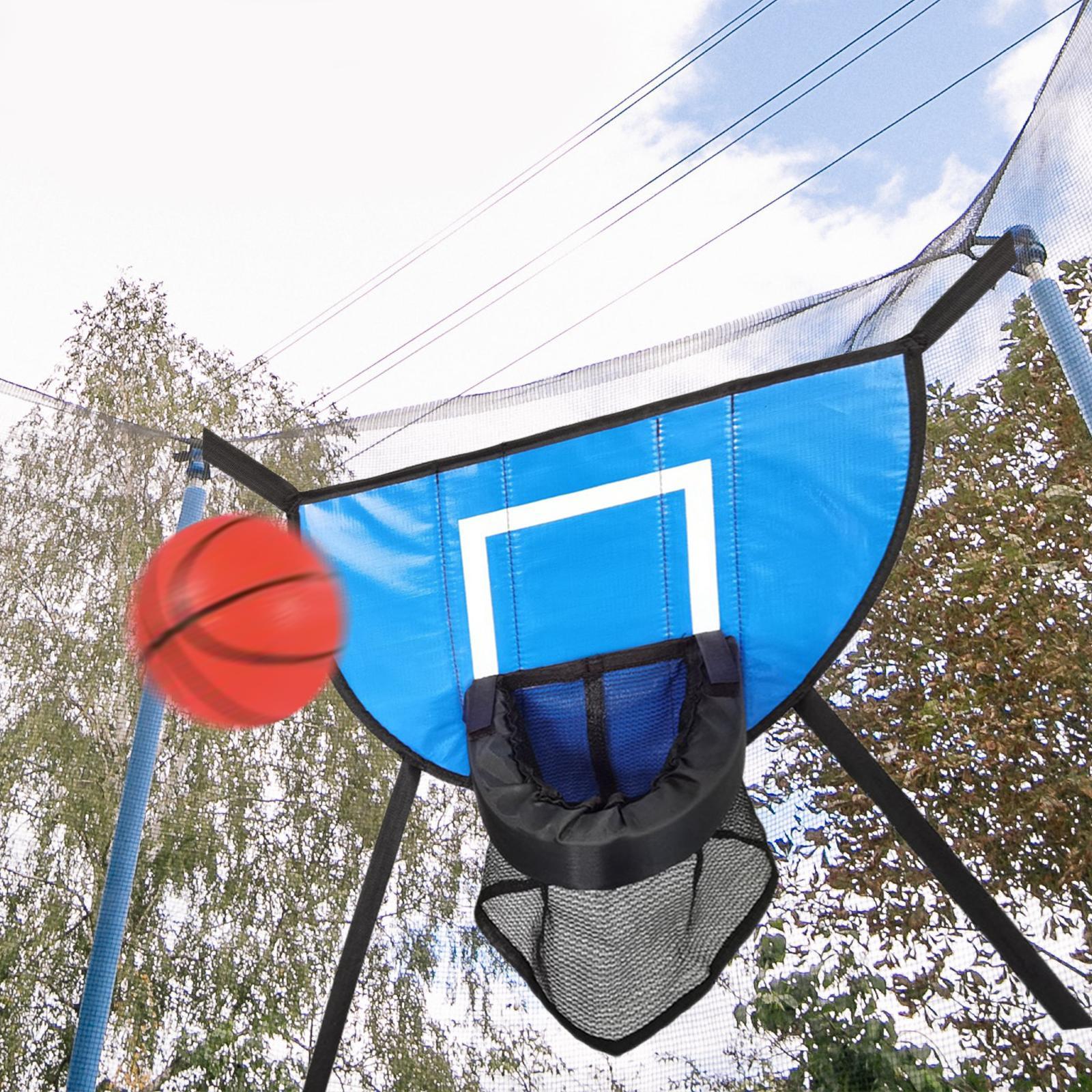 Mini Trampoline Basketball Hoop for Kids with Pump and Ball Basketball Rack