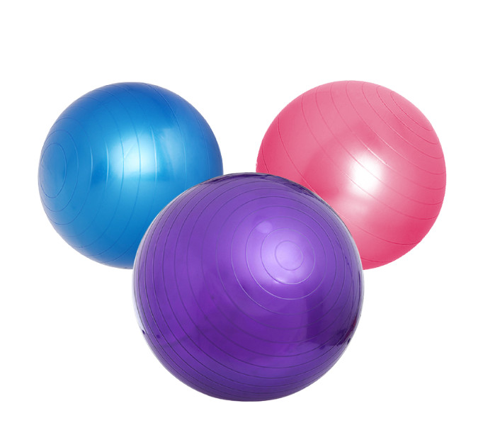 KHÔNG KÈM BƠM BG Bóng Tập Yoga 45cm - 55cm - 65cm - 75cm - 85cm , Bóng Yoga Tròn  Cỡ Đại Cao Cấp - Chính Hãng Hàng nhập khẩu - Xanh - 55 cm