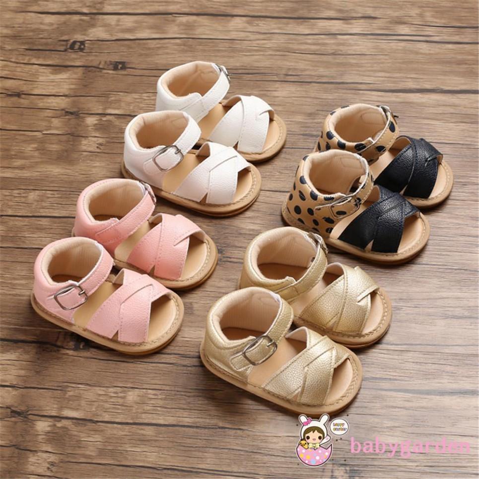 Giày sandal da PU chống trượt cho bé gái