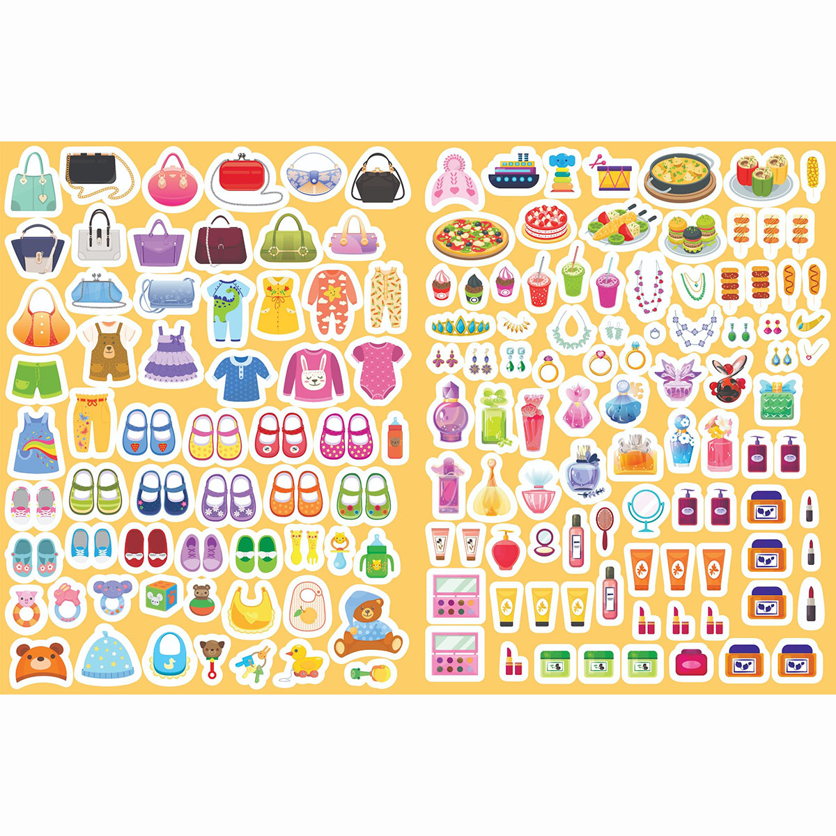 Sách Trò chơi Đồ hàng Đi Siêu Thị (Hơn 200 Stickers)