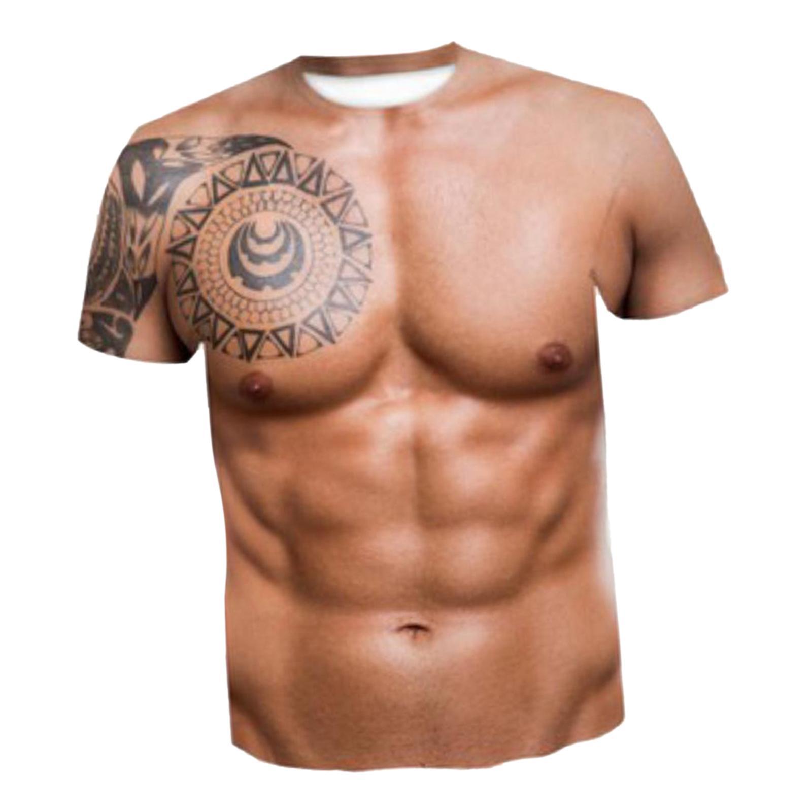 3\' T Shirt Fitness Tee Strongman Breathable Graphic Short Sleeve for Club Party