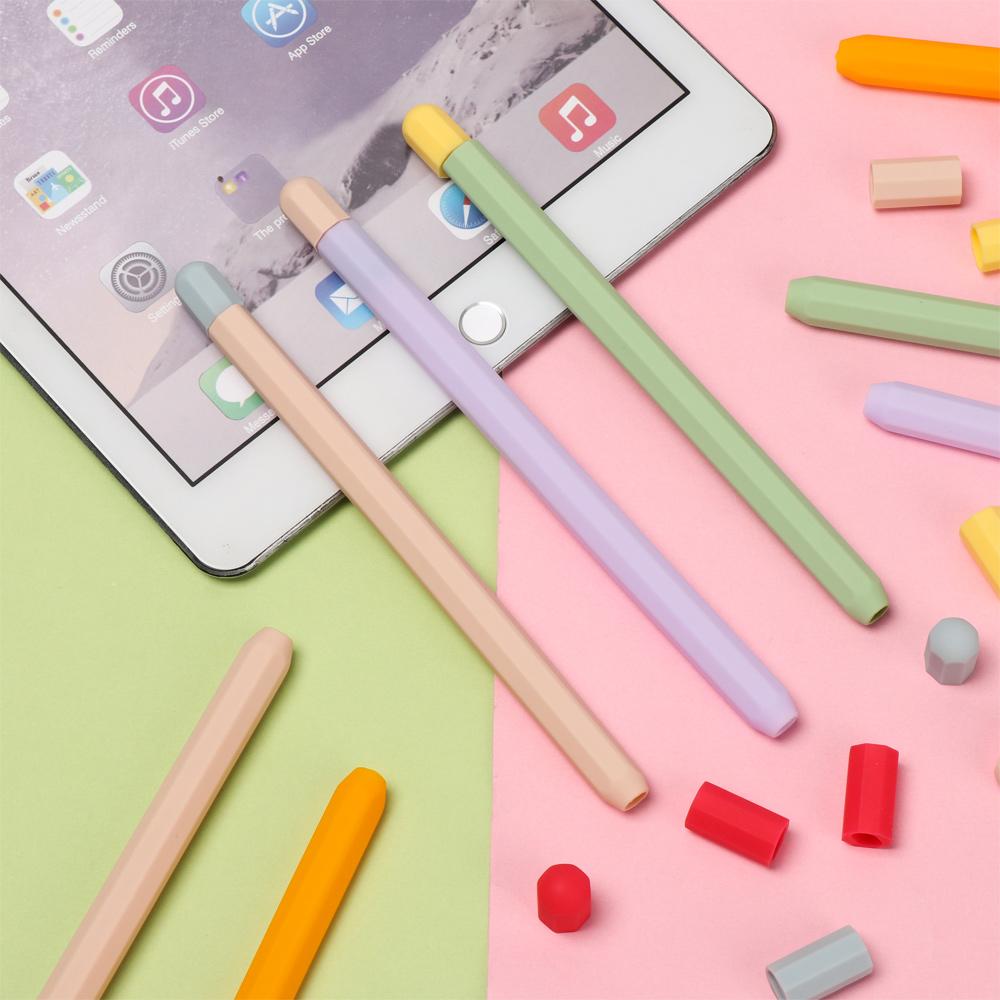 ☆YOLA☆ Soft Protective Case Portable Stylus Cover Touch Pen Covers Candy Color Silicone Styluspen Dust Proof Shockproof Non Slip pencil skin/Multicolor